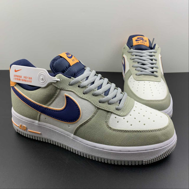 Nike Air Force 1 - '07 - Grey / Orange / Dark Blue / White