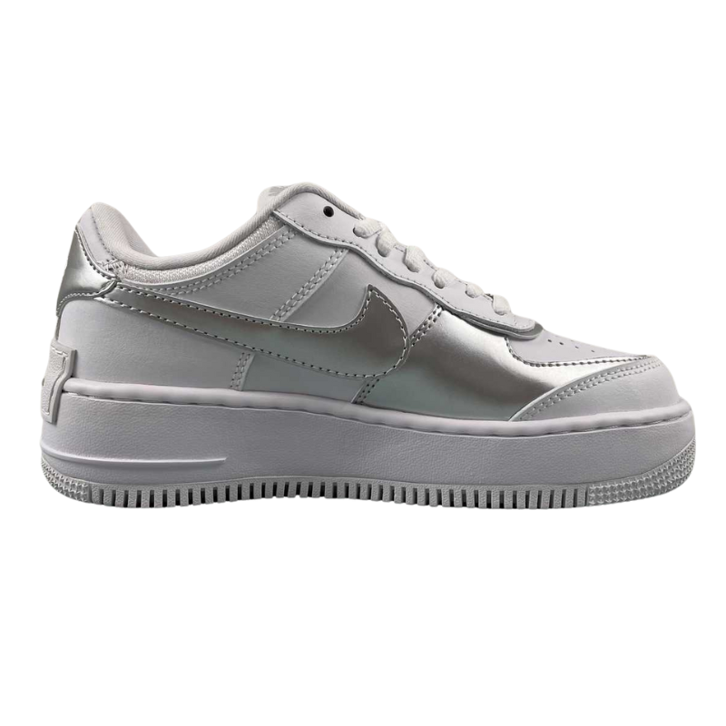 Nike Air Force 1 - Shadow - White / Metallic Silver