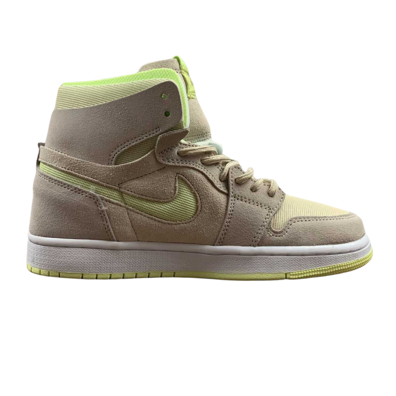 Nike Air Jordan 1 - Zoom Air CMFT - Camel Color / Grass Green