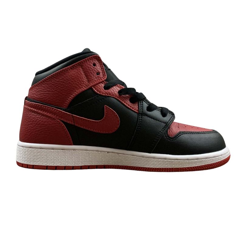 Nike Air Jordan 1 - MID GS - Bred / University Red / Black