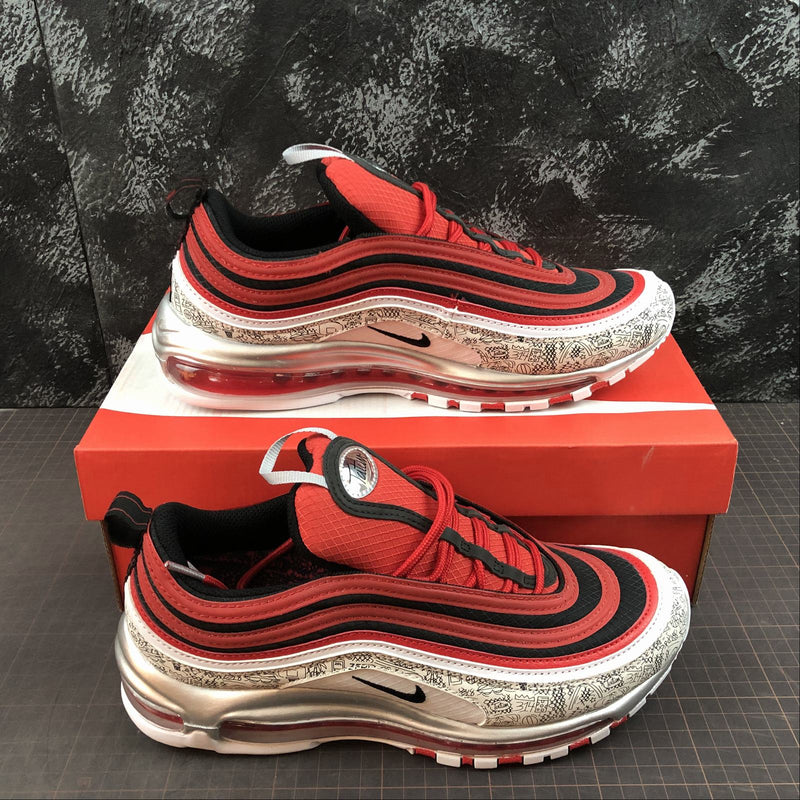 Nike Air Max 97 - PREMIUM - University Red / Black - White