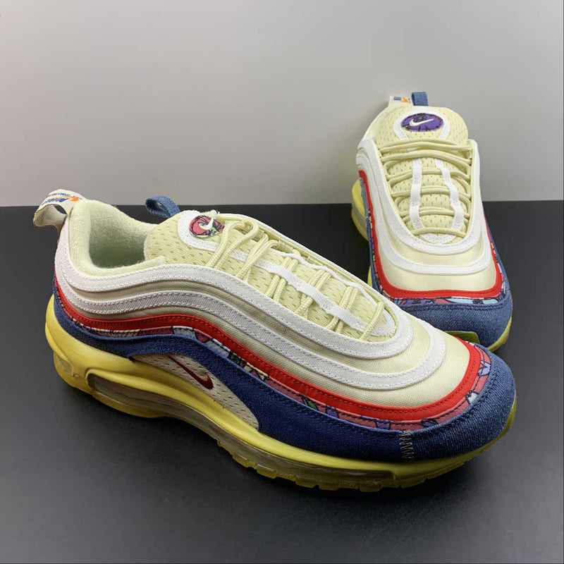 Nike Air Max 97 - Coconut Milk / Track Red - Fossil