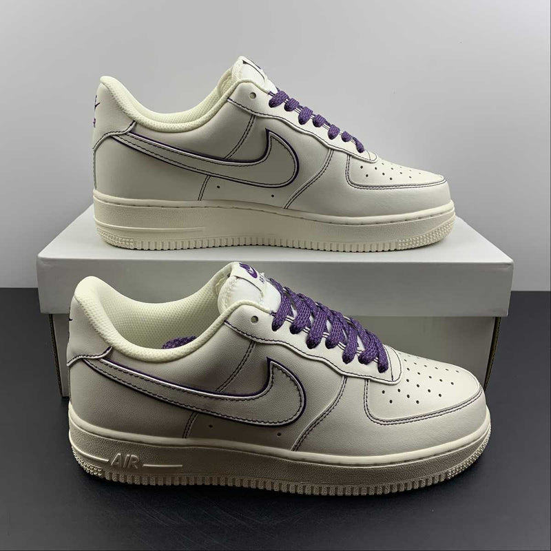 Nike Air Force 1 - '07 - Beige / Purple