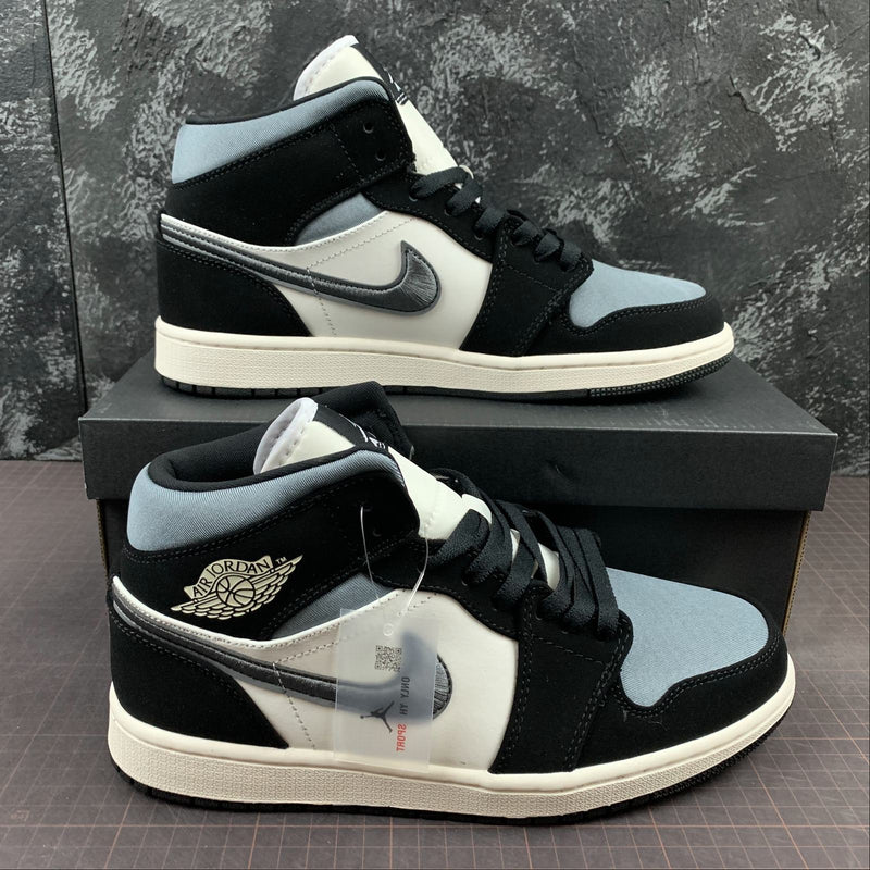 Nike Air Jordan 1 - MID - Black / Grey