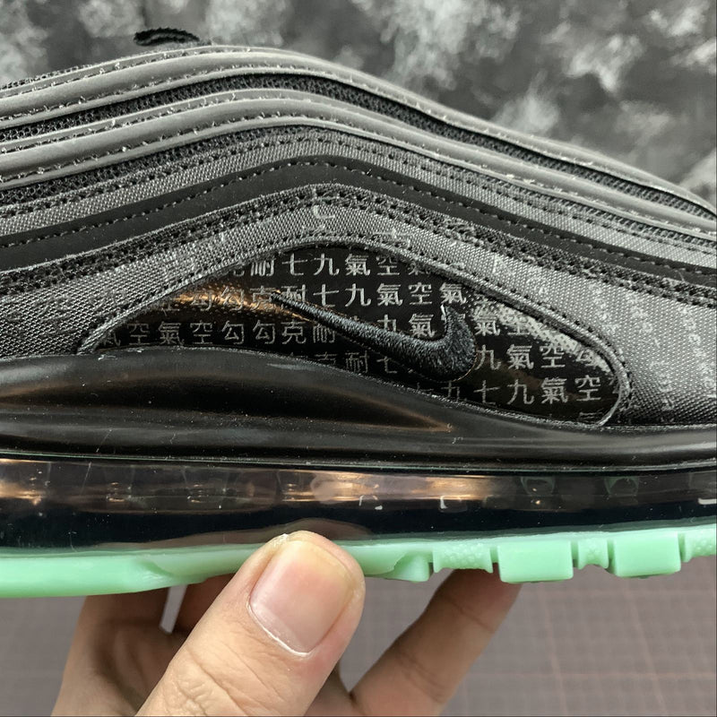 Nike Air Max 97 - Black / Black - Green Glow