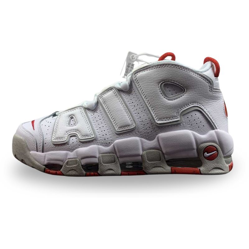 Nike Air More - Uptempo 96 - White / University Red - Grey Fog