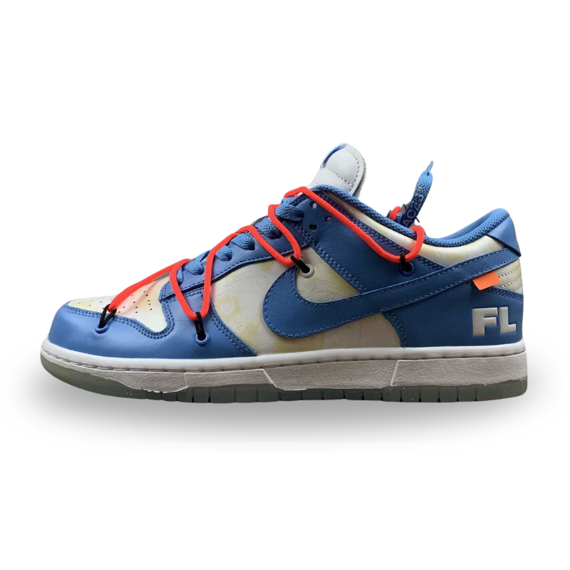 Nike Dunk Low - X OW X FL - Sumit White / Bright Blue - White