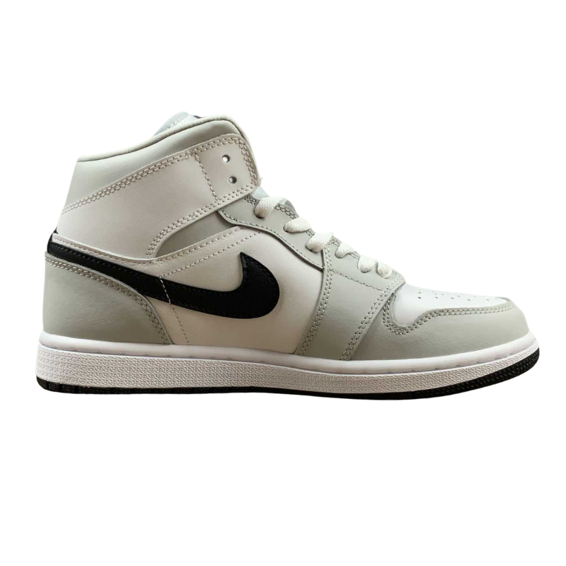 Nike Air Jordan 1 - MID - Grey Fog / Black - White