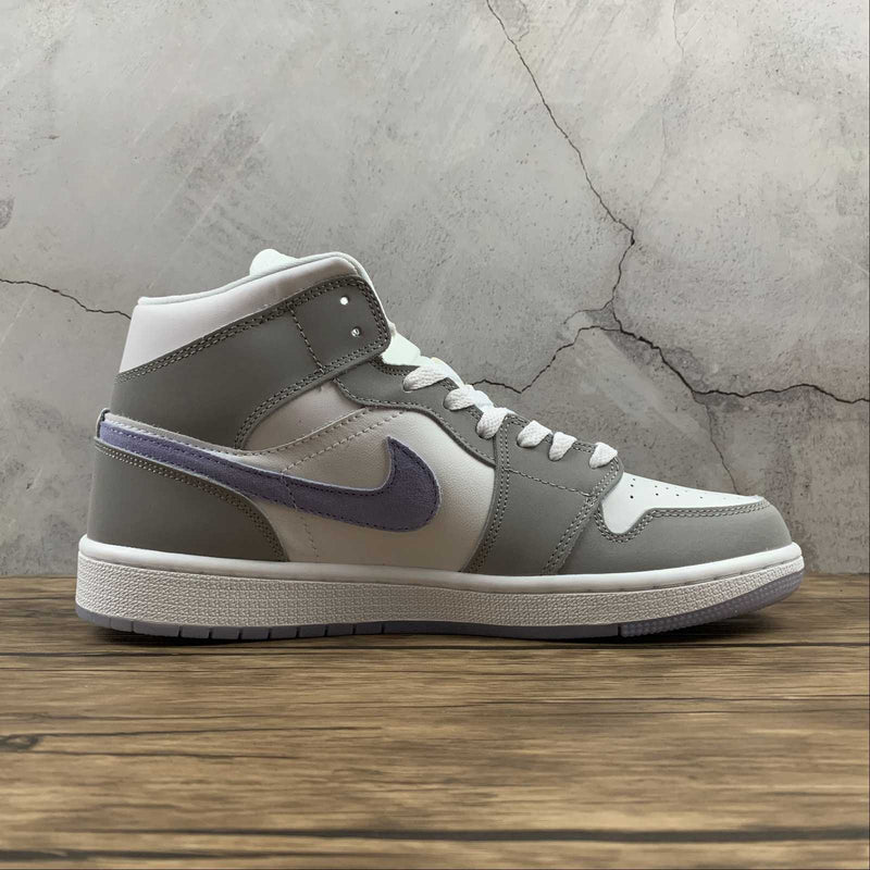 Nike Air Jordan 1 - MID - White / Gray / Blue