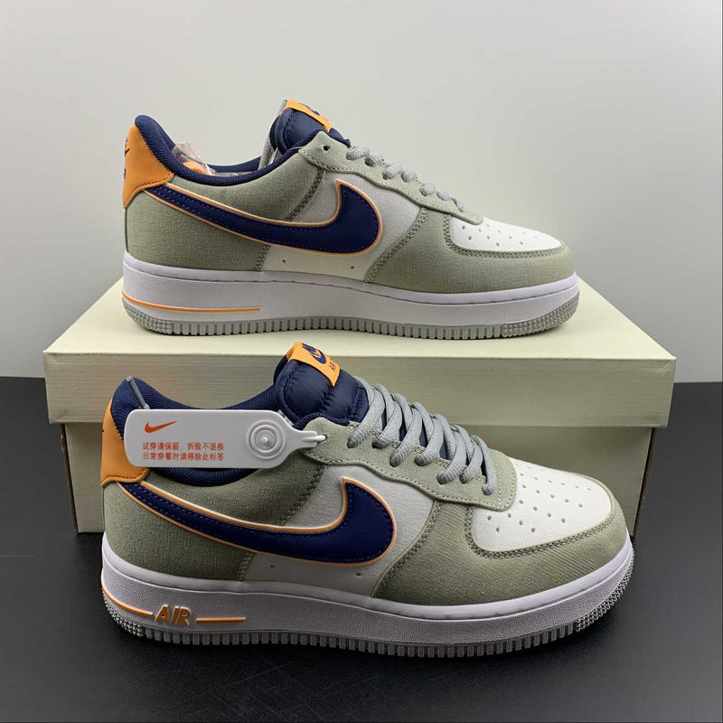 Nike Air Force 1 - '07 - Grey / Orange / Dark Blue / White