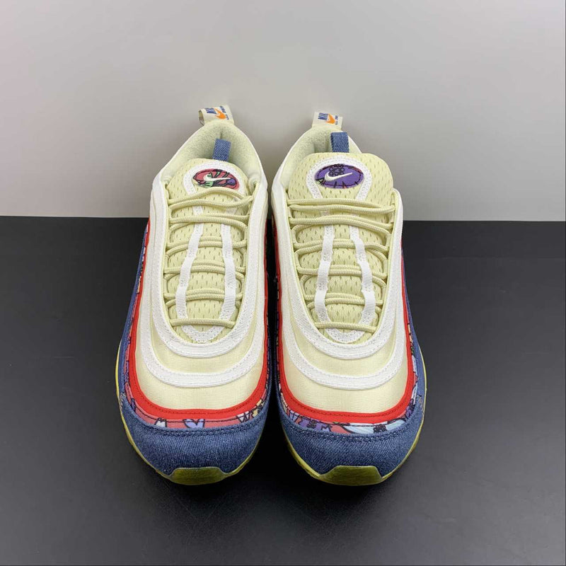 Nike Air Max 97 - Coconut Milk / Track Red - Fossil