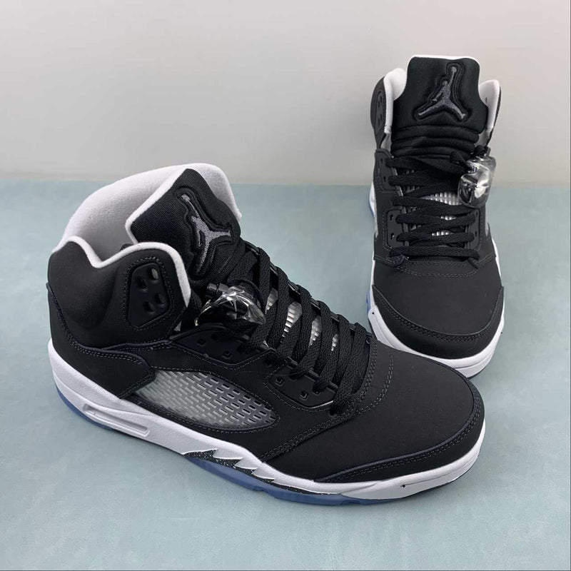 Nike Air Jordan 5 Retro Sngl Dy - Black / White