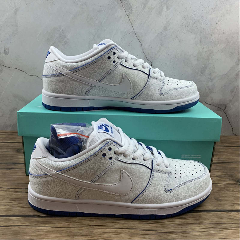 Nike Dunk Low - SB PRO PRM - White / White - Game Royal