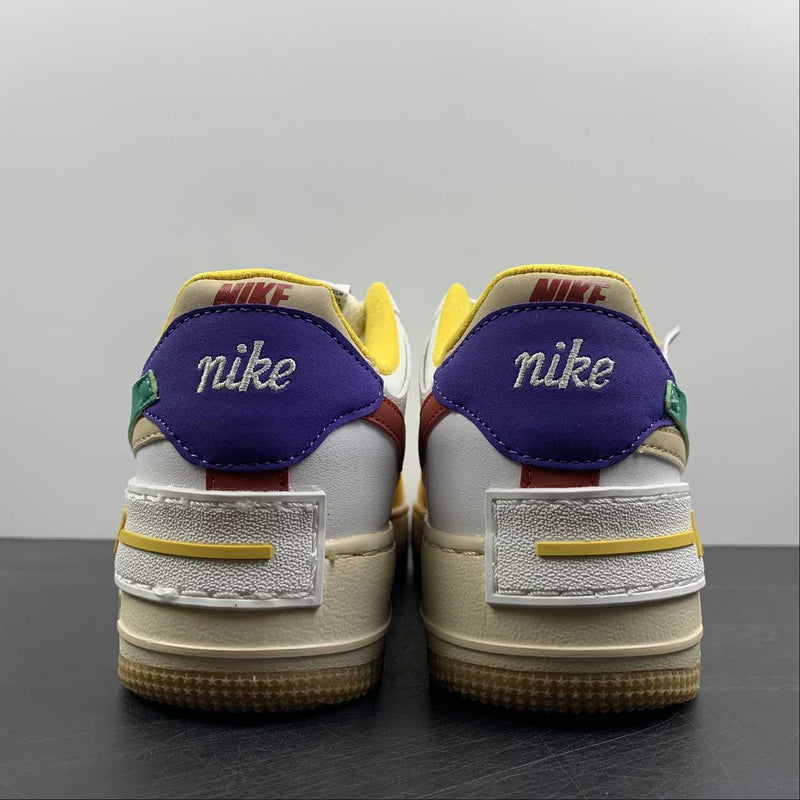 Nike Air Force 1 - Shadow - White / Yellow / Green