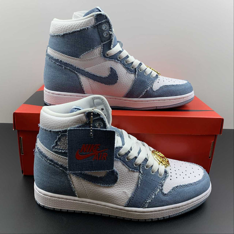 Nike Air Jordan 1 Retro High OG - Denim / White - Sail