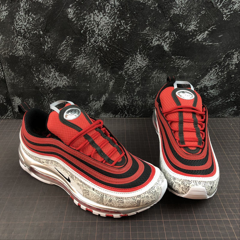 Nike Air Max 97 - PREMIUM - University Red / Black - White