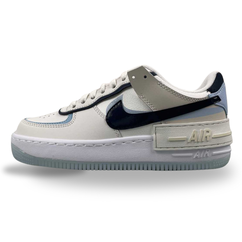 Nike Air Force 1 - Shadow - Off White / Hydrogen Blue / Black