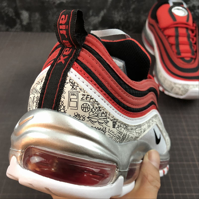 Nike Air Max 97 - PREMIUM - University Red / Black - White