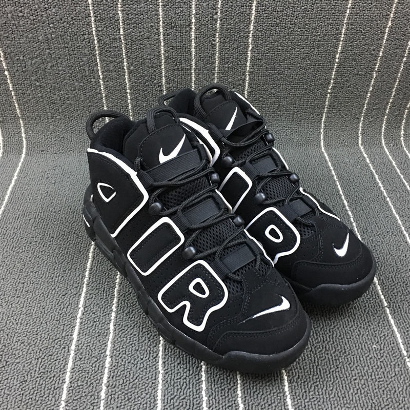 Nike Air More - Uptempo GS - Black / White - Black