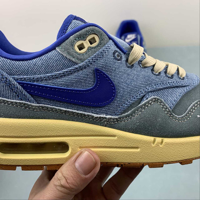 Nike Air Max 1 - PRM - Mineral Slate / Deep Royal Blue