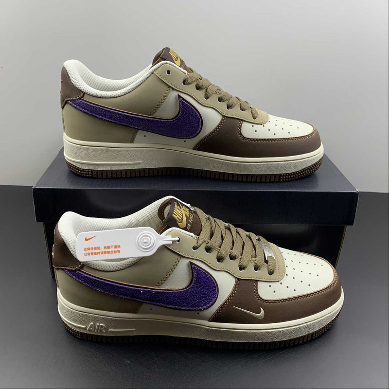 Nike Air Force 1 - '07 - Grey / White / Brown