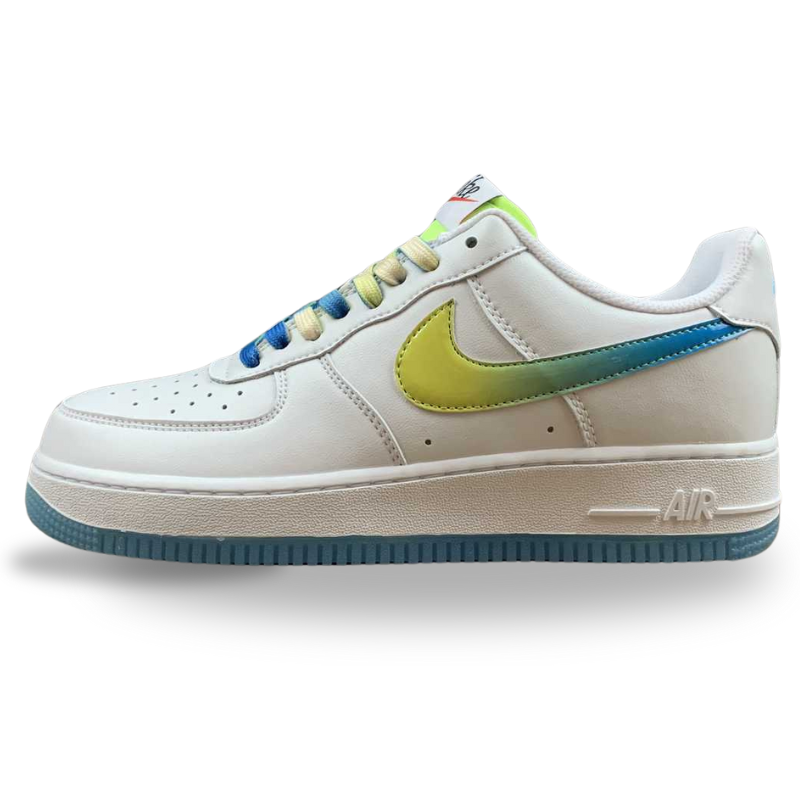 Nike Air Force 1 - '07 - SU19 - White / Fluorescent Green / Sky Blue