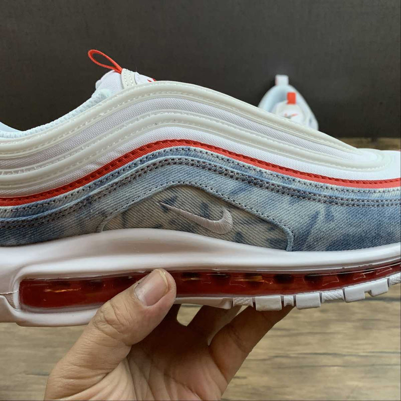 Nike Air Max 97 - Orange / White / Denim Blue