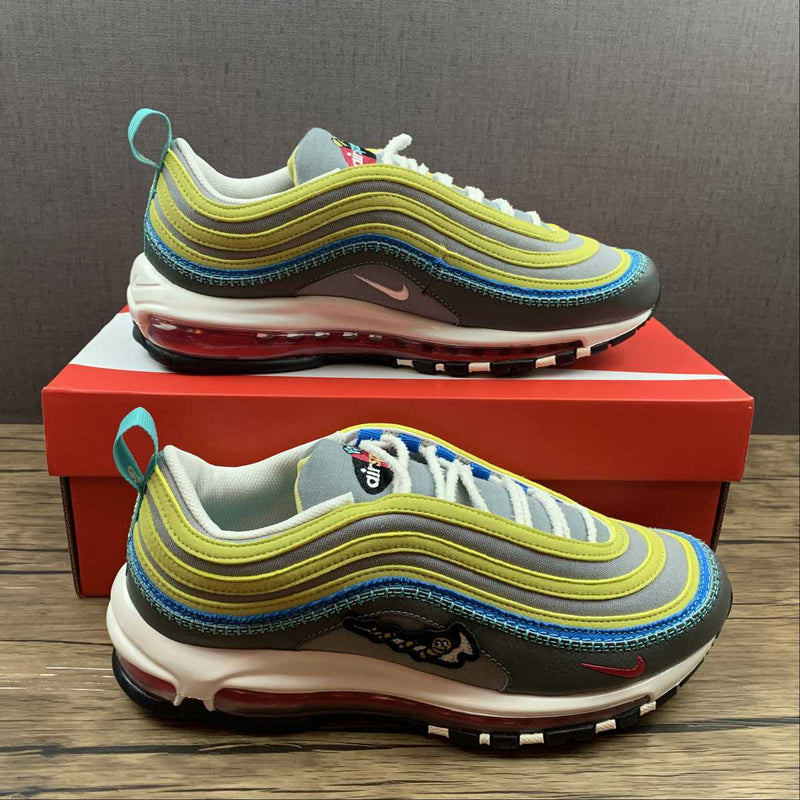 Nike Air Max 97 - SE - Grey / Yellow / Blue