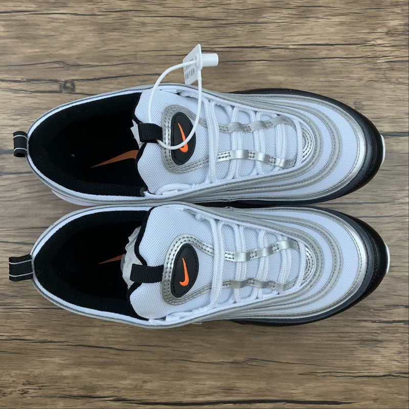 Nike Air Max 97 - White / Total Orange - Black