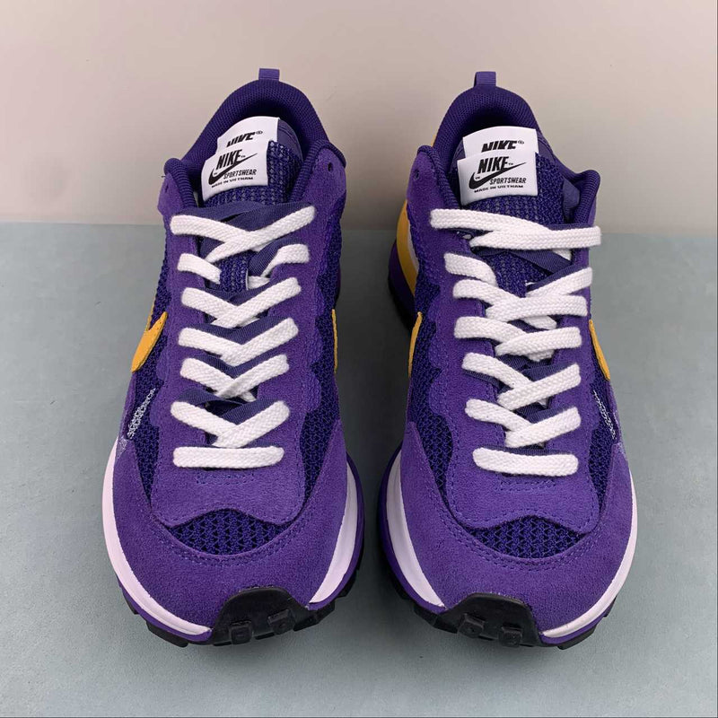 Nike Sacai - Vaporwaffle - Purple / White / Yellow