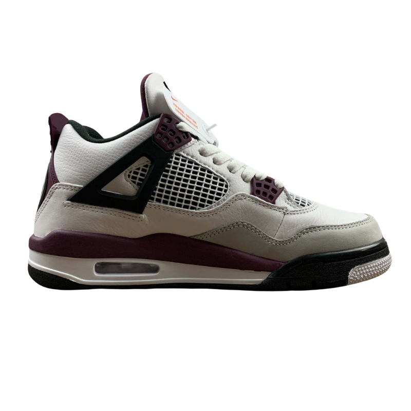 Nike Air Jordan 4 Retro PSG - White / Bourdeaux - Neutral Grey