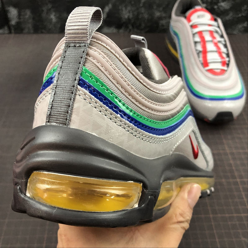 Nike Air Max 97 - Grey / Green - Yellow