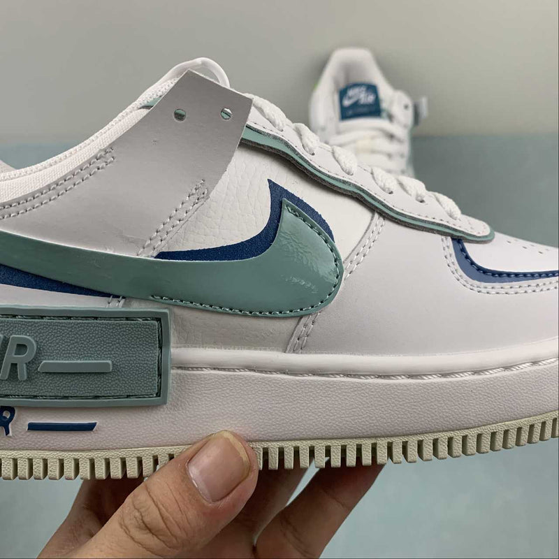 Nike Air Force 1 - Shadow - Summit White / Mineral