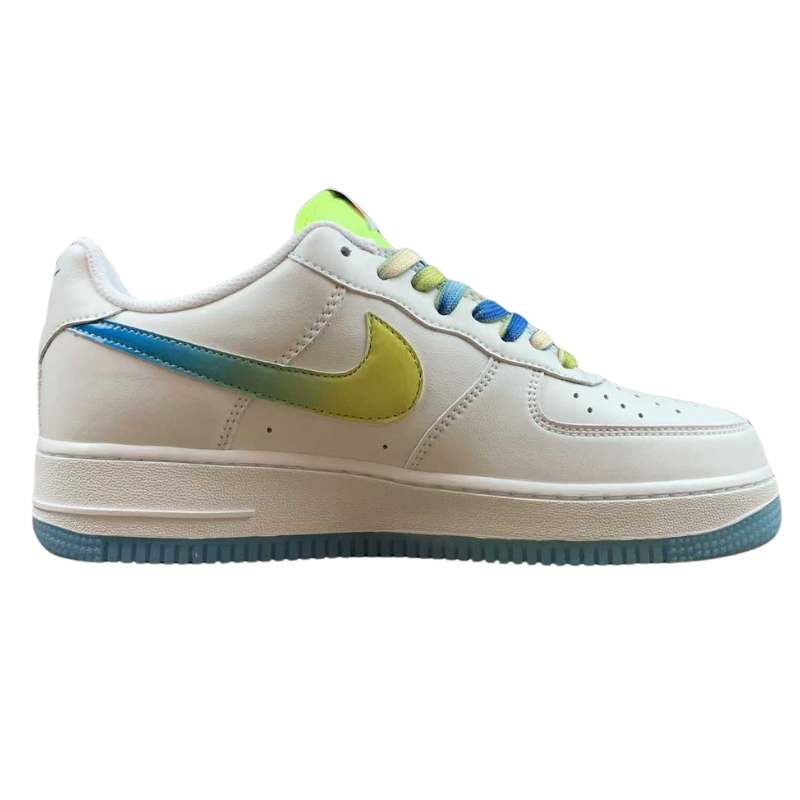 Nike Air Force 1 - '07 - SU19 - White / Fluorescent Green / Sky Blue