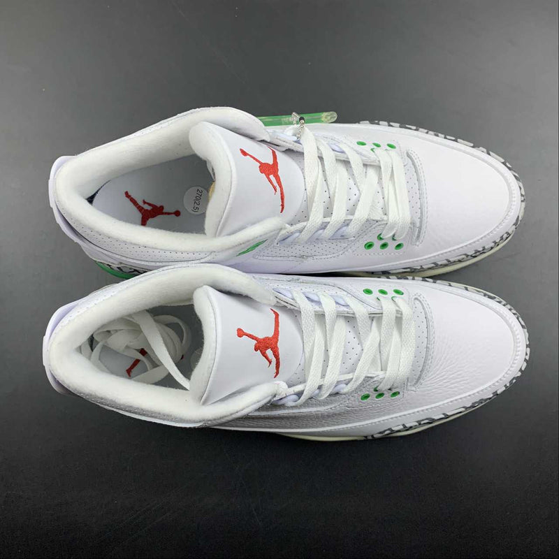 Nike Air Jordan 3 - Retro - White / Light Lurry - Green