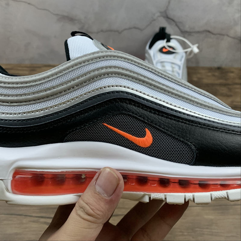 Nike Air Max 97 - White / Total Orange - Black