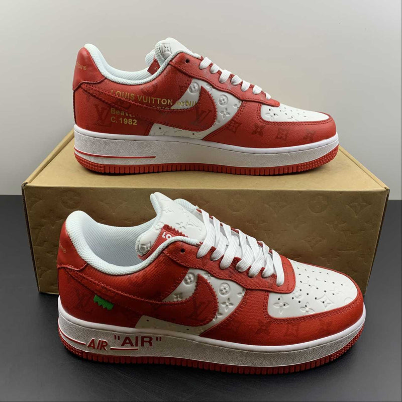 Nike Air Force 1 - Louis Vuitton - White / Red