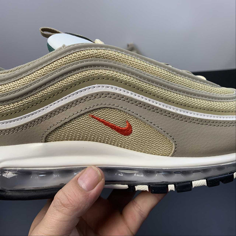 Nike Air Max 97 - SE - Khaki / Picante Red - Sesame - Sail