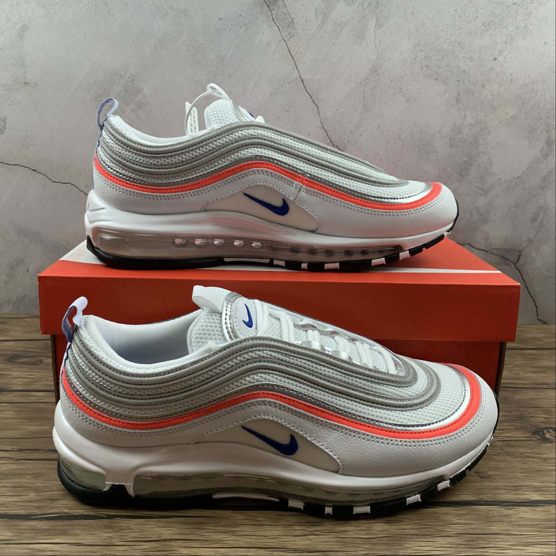 Nike Air Max 97 - ESS - White / Racer Blue - Flash Crimson