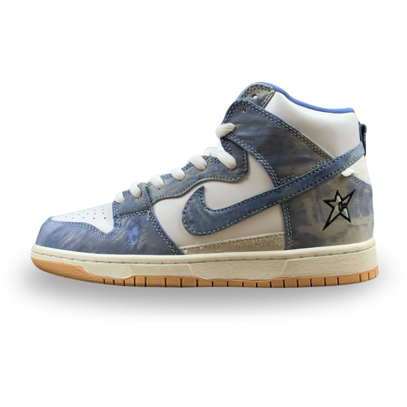 Nike Dunk Low - SB HIGH PRM QS - White / Royal Pulse - Dark Sulfur