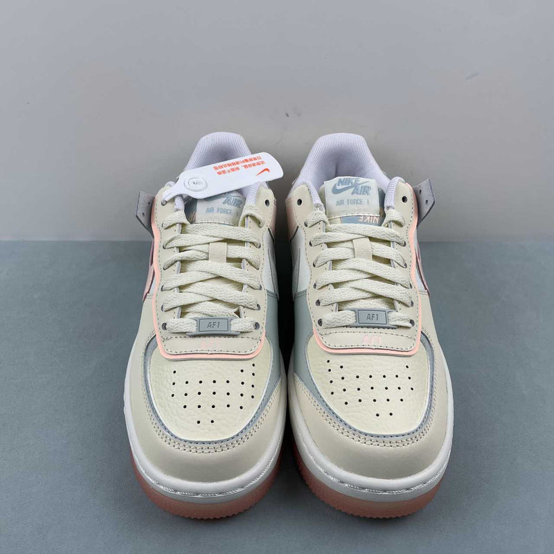 Nike Air Force 1 - Shadow - Coconut Milk / Crimson Tint