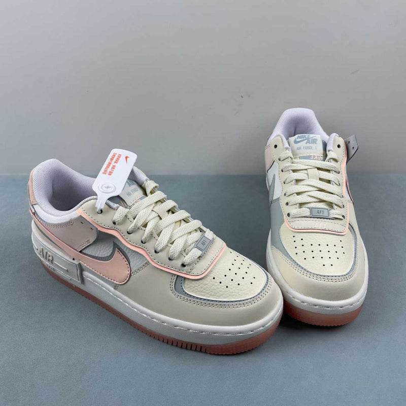 Nike Air Force 1 - Shadow - Coconut Milk / Crimson Tint