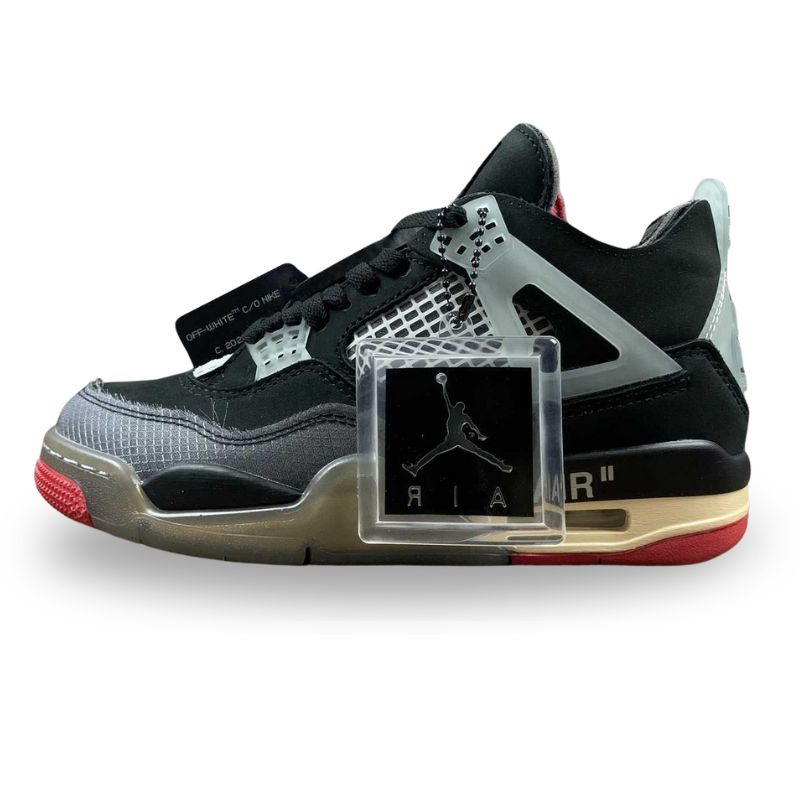 Nike Air Jordan 4 -  Retro SP - Sail / Black - Grey - Red