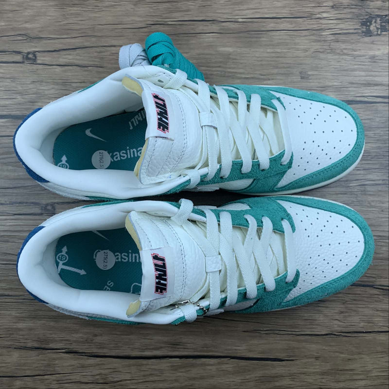 Nike Dunk Low - Kasina - Sail / White - Neptune Green