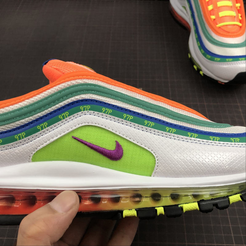 Nike Air Max 97 - OA JL - White / Hyper Violet - Volt