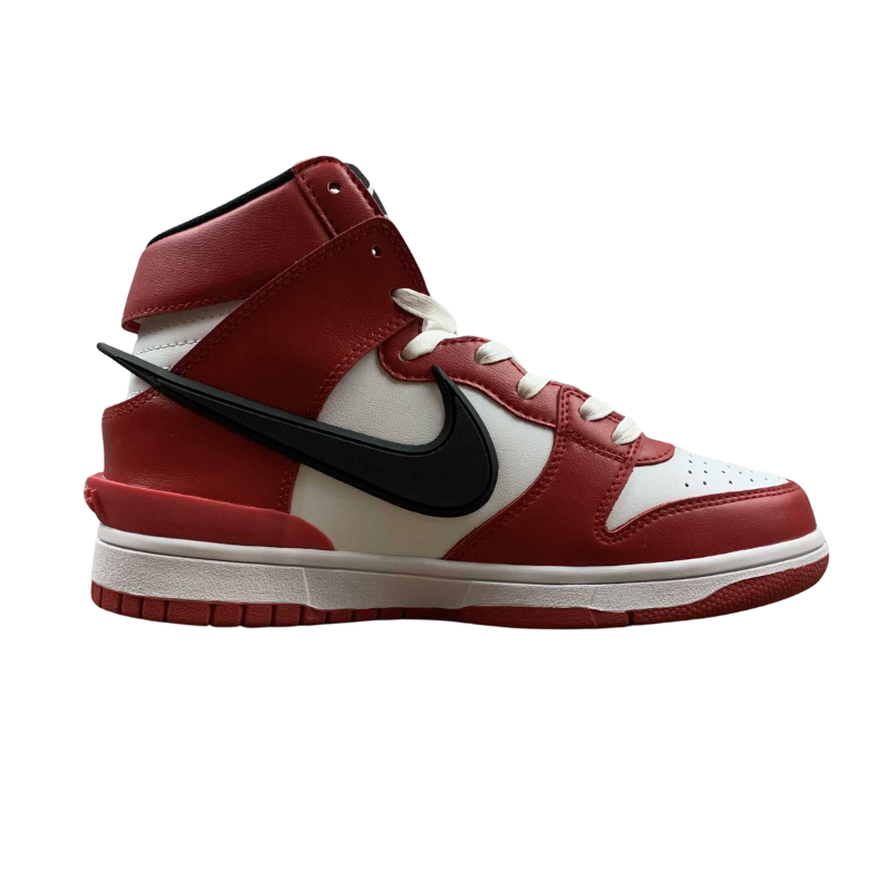 Nike Dunk Low - HI AMBUSH - Varsity Red / Black - White