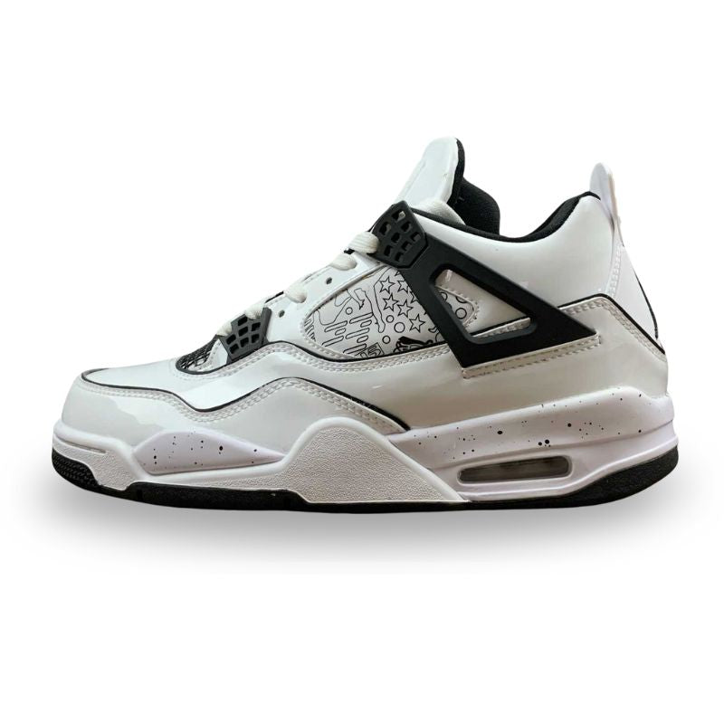 Nike Air Jordan 4 -  Retro SE - White / Black - Volt