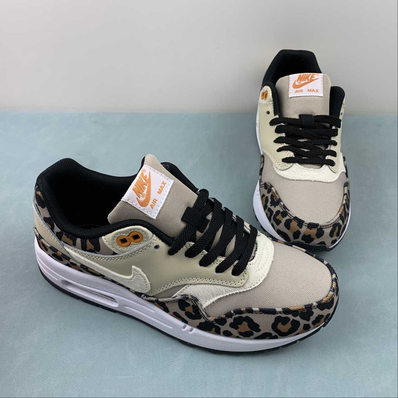 Nike Air Max 1 - Black / Leopard Print / White