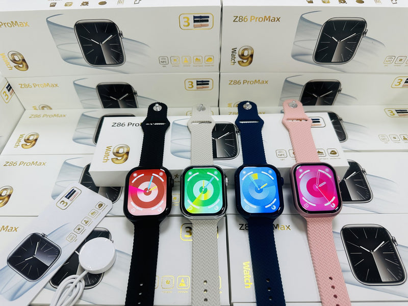 Smartwatch - Z86 Pro Max - 3 Pulseiras - 45mm