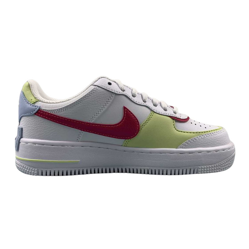 Nike Air Force 1 - Shadow - White / Rose / Lemon Yellow